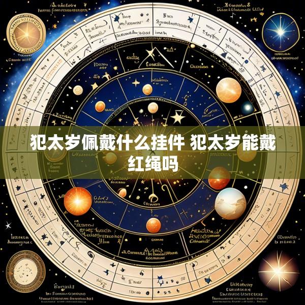 犯太岁佩戴什么挂件 犯太岁能戴红绳吗