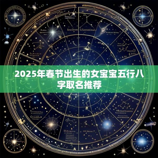 2025年春节出生的女宝宝五行八字取名推荐