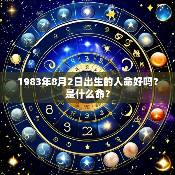 1983年8月2日出生的人命好吗？是什么命？