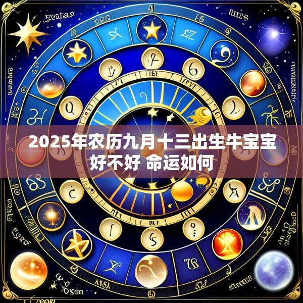 2025年农历九月十三出生牛宝宝好不好 命运如何