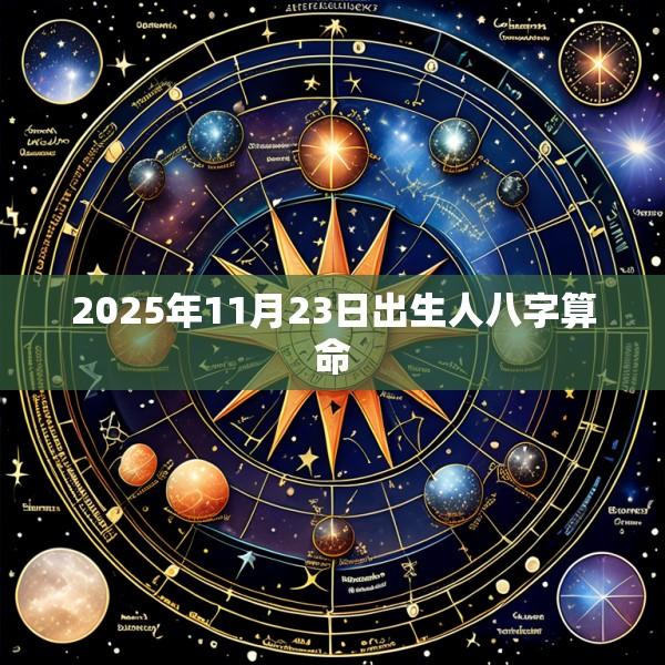 2025年11月23日出生人八字算命