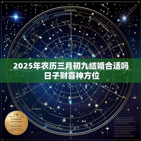 2025年农历三月初九结婚合适吗 日子财喜神方位