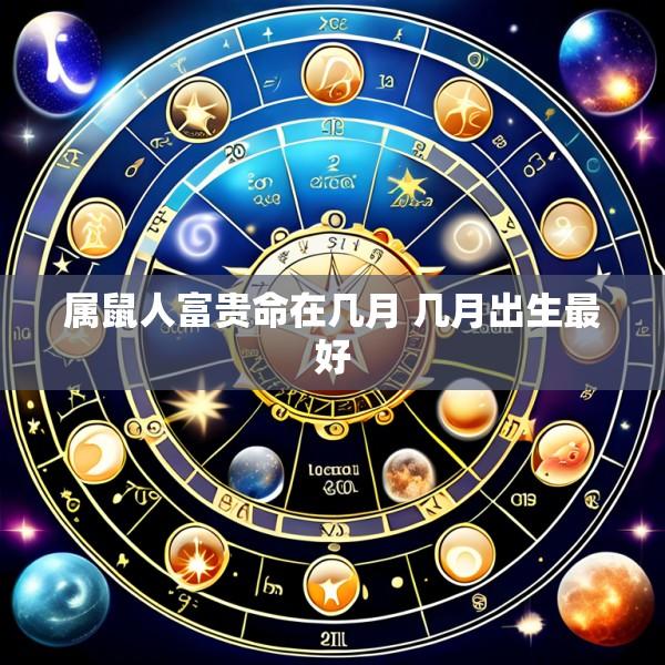 属鼠人富贵命在几月 几月出生最好
