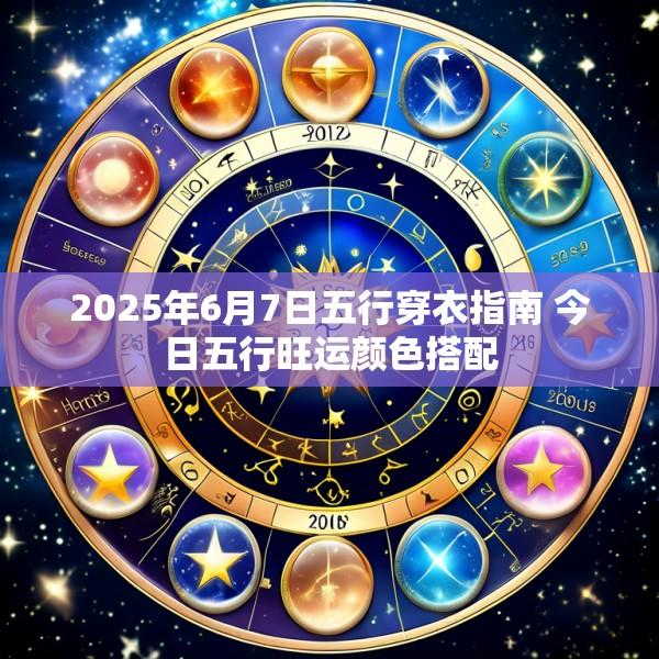 2025年6月7日五行穿衣指南 今日五行旺运颜色搭配