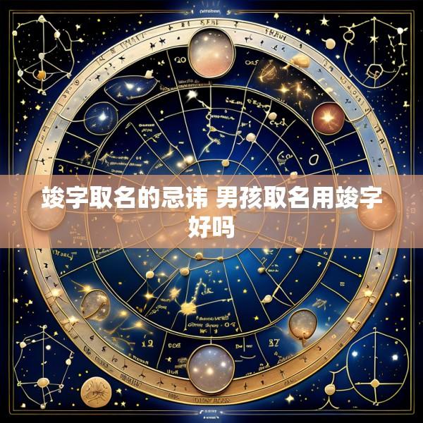 竣字取名的忌讳 男孩取名用竣字好吗