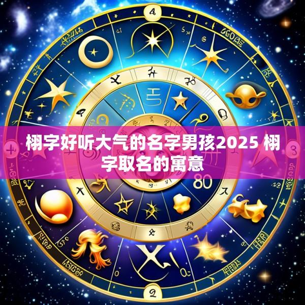 栩字好听大气的名字男孩2025 栩字取名的寓意