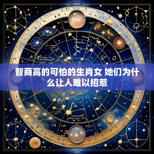 智商高的可怕的生肖女 她们为什么让人难以招惹