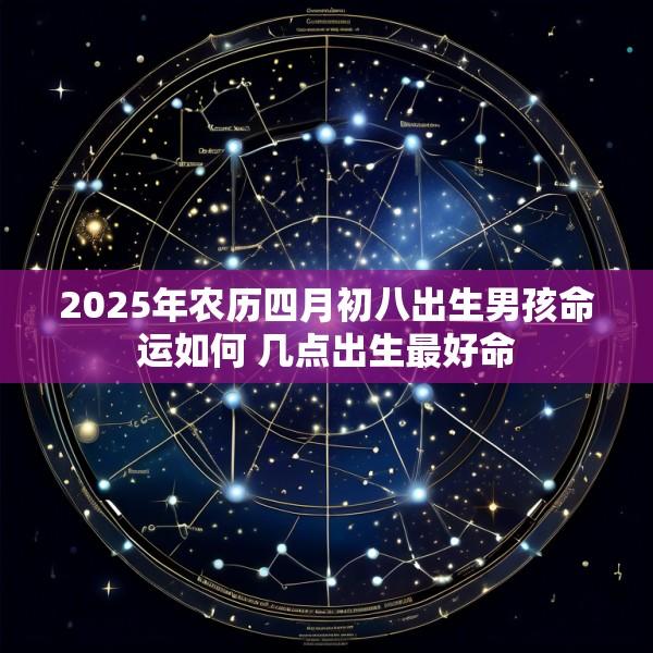 2025年农历四月初八出生男孩命运如何 几点出生最好命