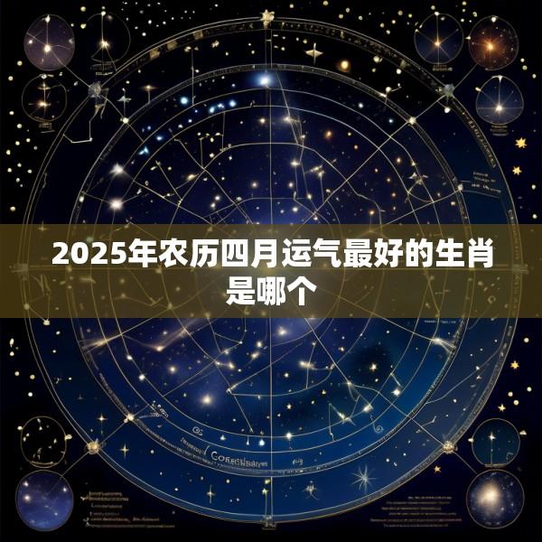 2025年农历四月运气最好的生肖是哪个
