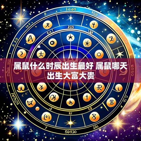 属鼠什么时辰出生最好 属鼠哪天出生大富大贵