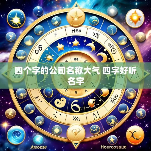 四个字的公司名称大气 四字好听名字