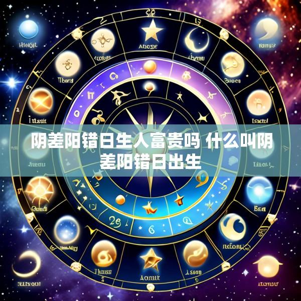阴差阳错日生人富贵吗 什么叫阴差阳错日出生