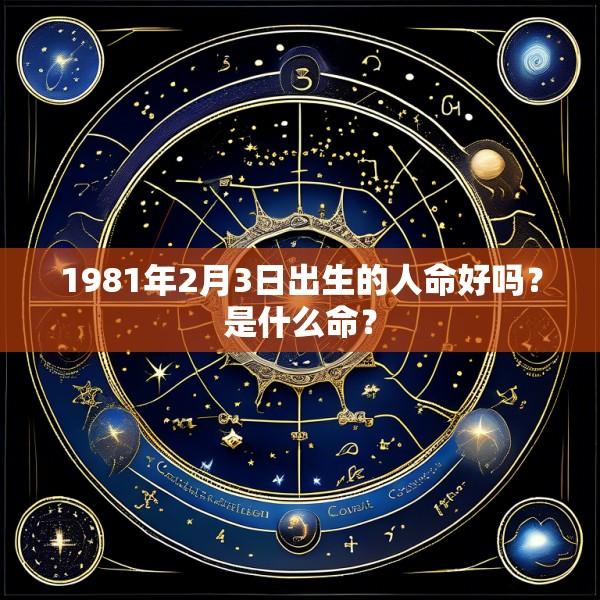 1981年2月3日出生的人命好吗？是什么命？