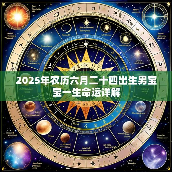 2025年农历六月二十四出生男宝宝一生命运详解