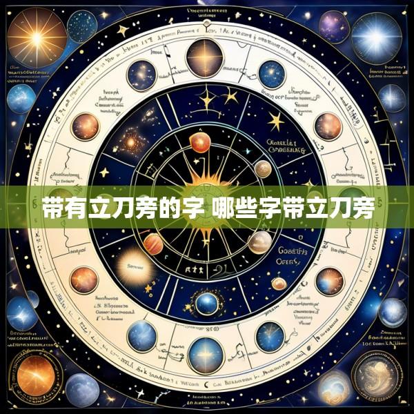 带有立刀旁的字 哪些字带立刀旁
