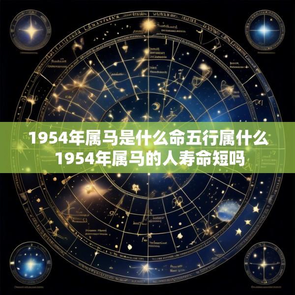 1954年属马是什么命五行属什么 1954年属马的人寿命短吗