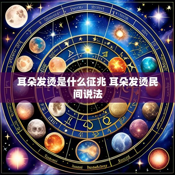 耳朵发烫是什么征兆 耳朵发烫民间说法