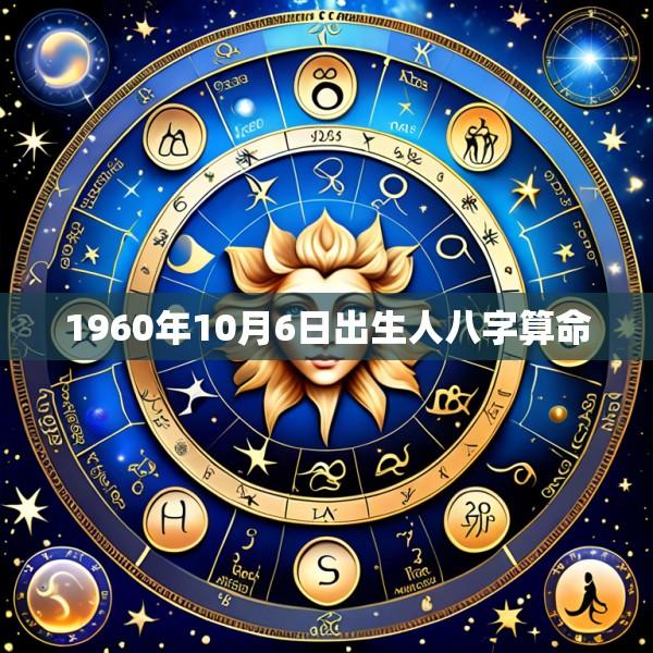 1960年10月6日出生人八字算命