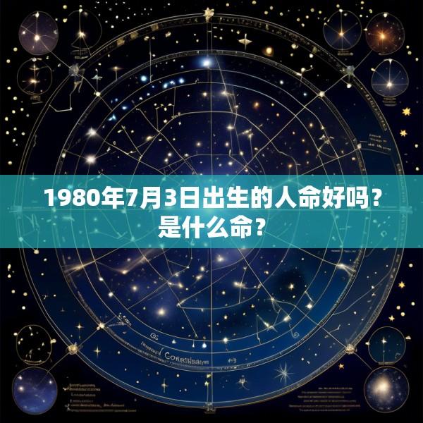 1980年7月3日出生的人命好吗？是什么命？