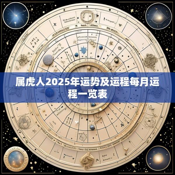 属虎人2025年运势及运程每月运程一览表