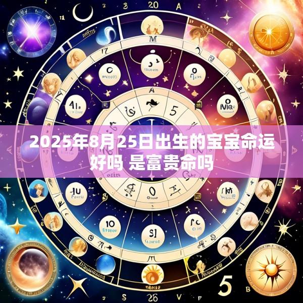 2025年8月25日出生的宝宝命运好吗 是富贵命吗