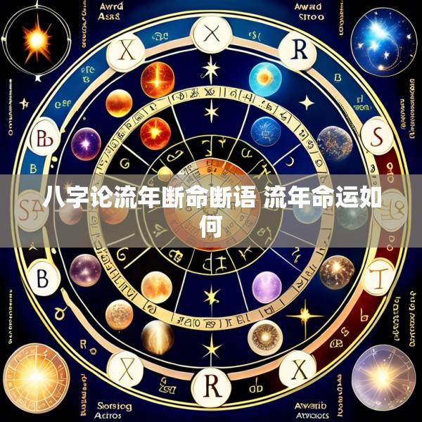 八字论流年断命断语 流年命运如何