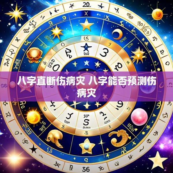 八字直断伤病灾 八字能否预测伤病灾