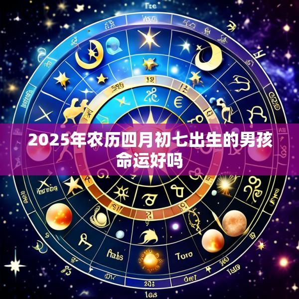 2025年农历四月初七出生的男孩命运好吗