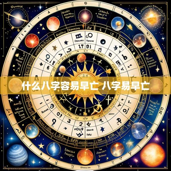 什么八字容易早亡 八字易早亡