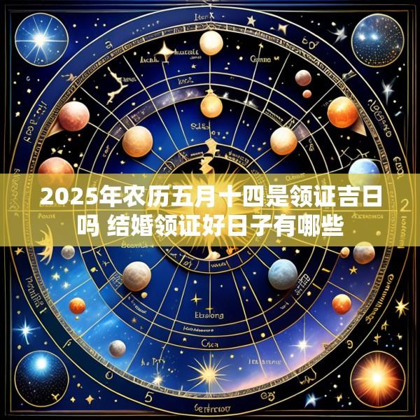 2025年农历五月十四是领证吉日吗 结婚领证好日子有哪些