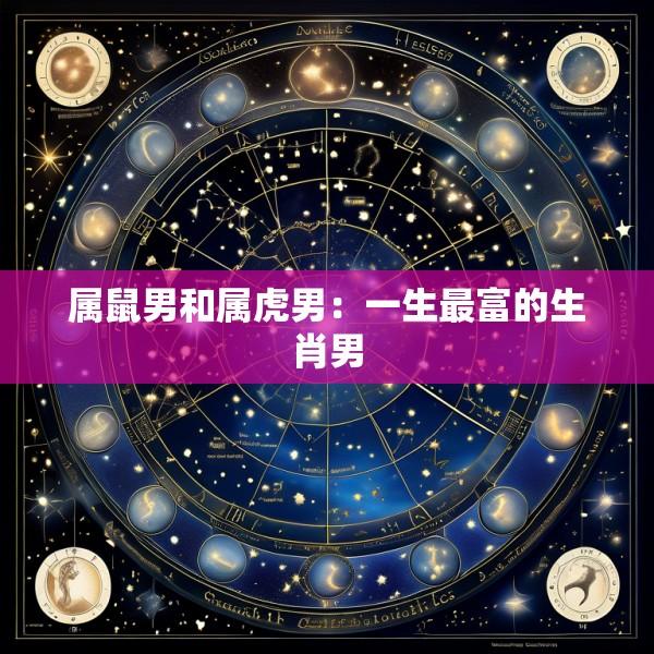 属鼠男和属虎男：一生最富的生肖男