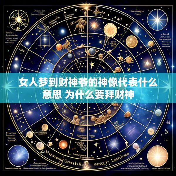 女人梦到财神爷的神像代表什么意思 为什么要拜财神