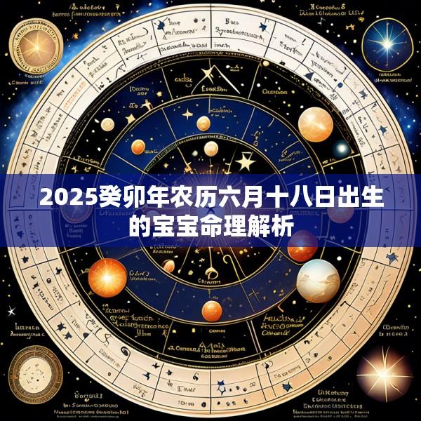 2025癸卯年农历六月十八日出生的宝宝命理解析