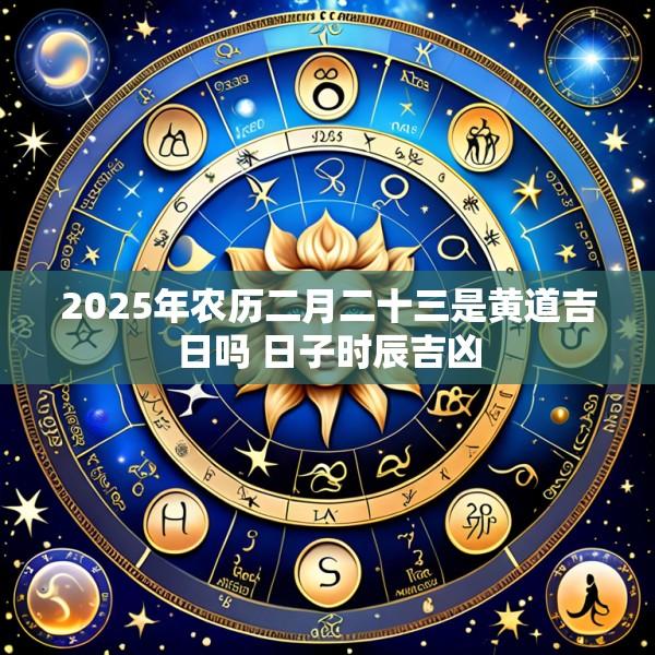 2025年农历二月二十三是黄道吉日吗 日子时辰吉凶
