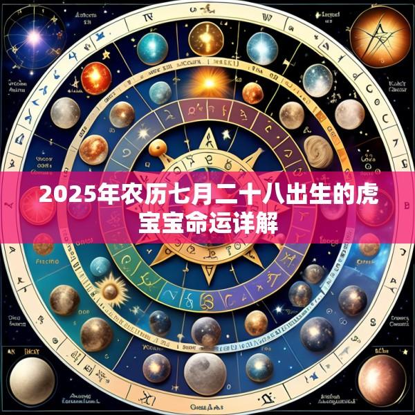 2025年农历七月二十八出生的虎宝宝命运详解