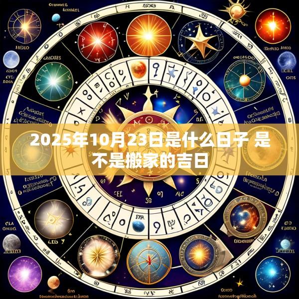 2025年10月23日是什么日子 是不是搬家的吉日