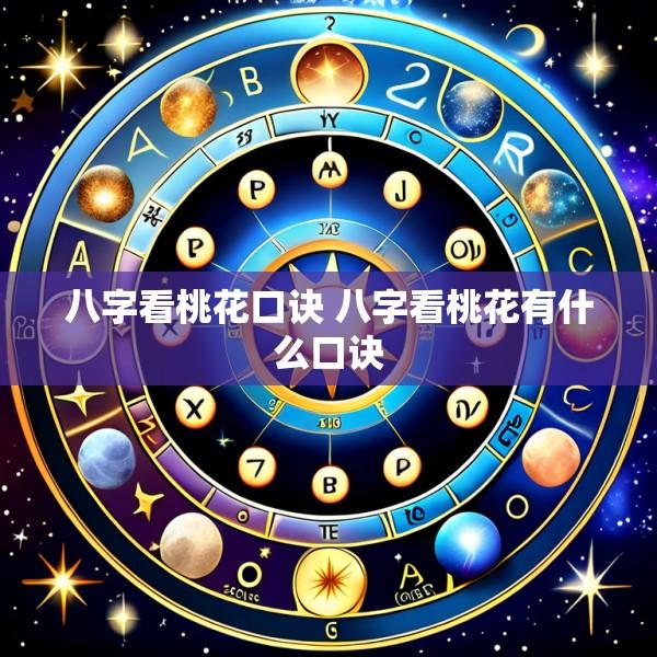 八字看桃花口诀 八字看桃花有什么口诀