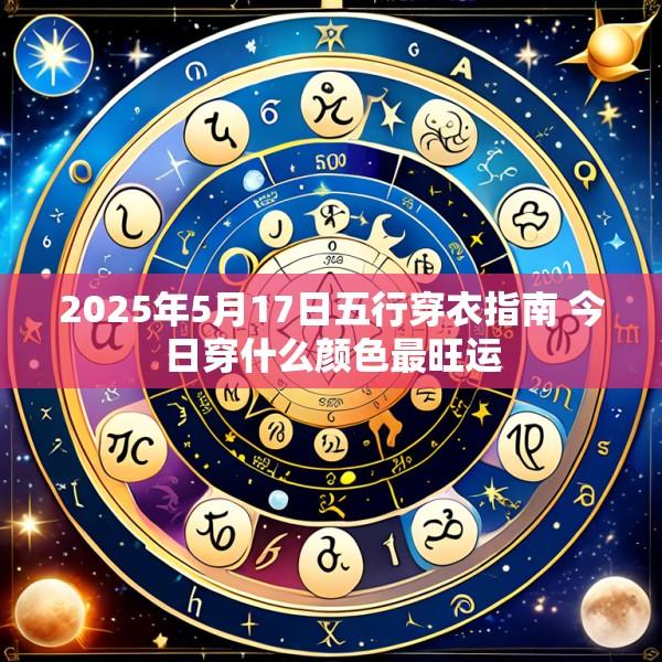 2025年5月17日五行穿衣指南 今日穿什么颜色最旺运