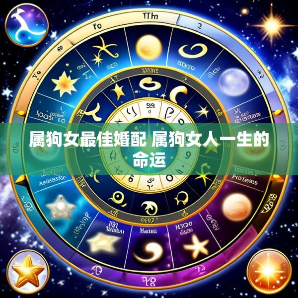 属狗女最佳婚配 属狗女人一生的命运