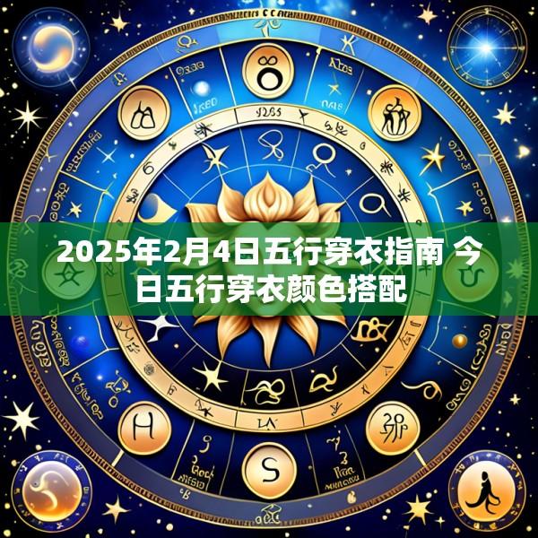 2025年2月4日五行穿衣指南 今日五行穿衣颜色搭配
