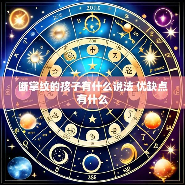 断掌纹的孩子有什么说法 优缺点有什么