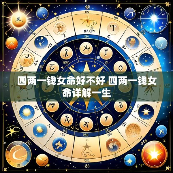 四两一钱女命好不好 四两一钱女命详解一生