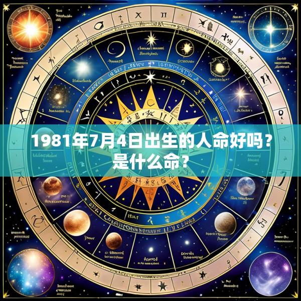 1981年7月4日出生的人命好吗？是什么命？