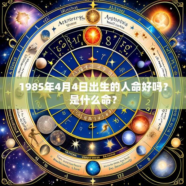 1985年4月4日出生的人命好吗？是什么命？