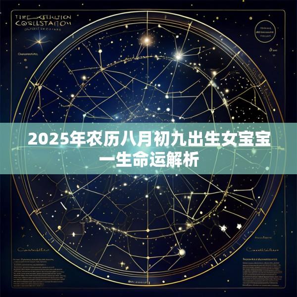 2025年农历八月初九出生女宝宝一生命运解析