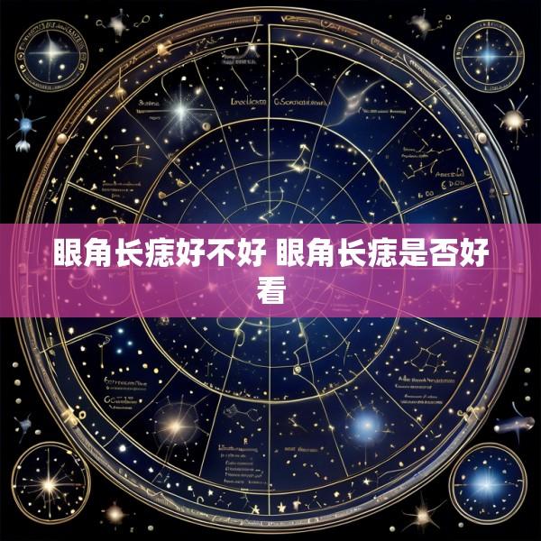 眼角长痣好不好 眼角长痣是否好看
