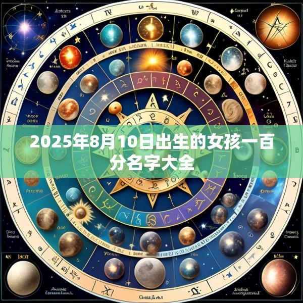 2025年8月10日出生的女孩一百分名字大全