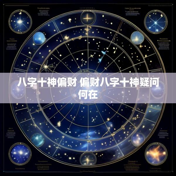八字十神偏财 偏财八字十神疑问何在