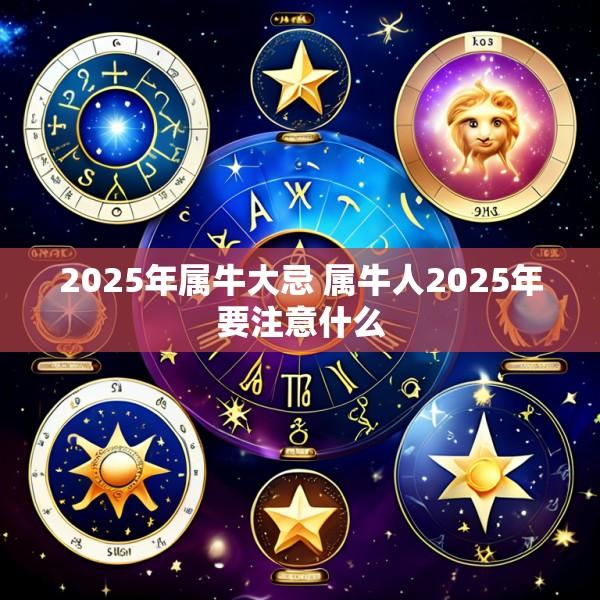 2025年属牛大忌 属牛人2025年要注意什么
