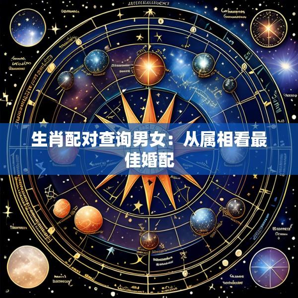 生肖配对查询男女：从属相看最佳婚配